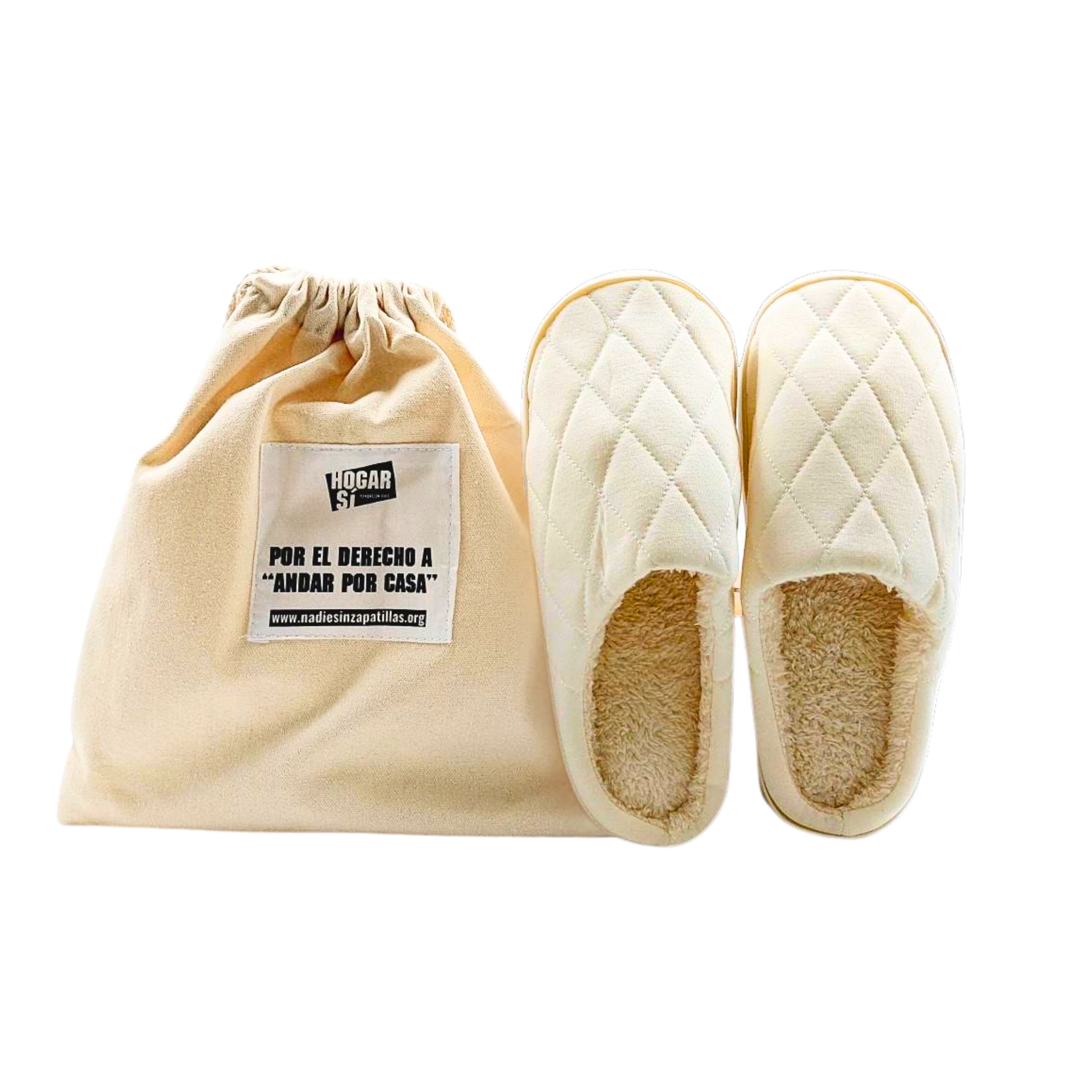 Zapatillas de Estar por Casa Solidarias Beige